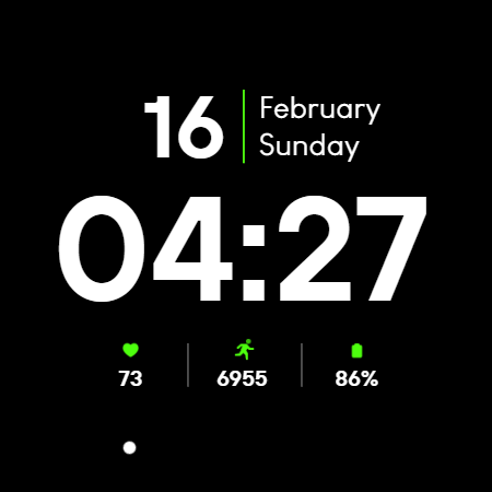 Minimal BOLD – Watch Face screenshot