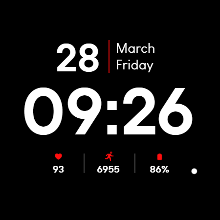 Minimal BOLD – Watch Face screenshot