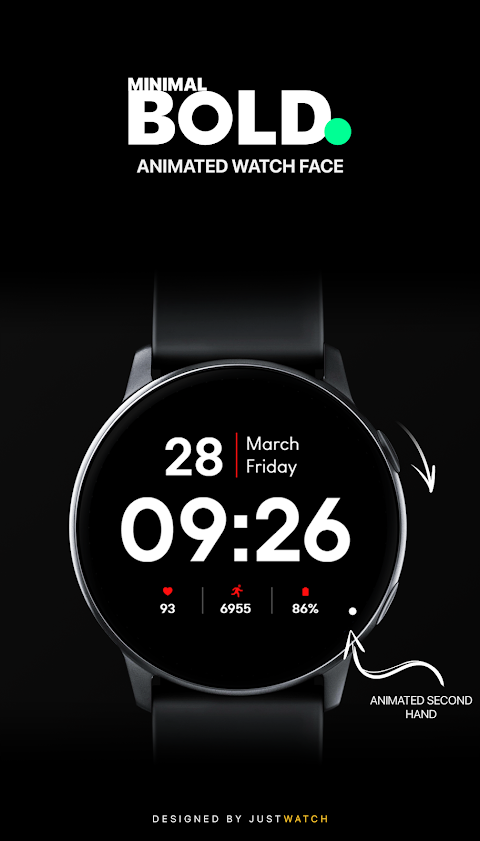 Minimal BOLD – Watch Face screenshot