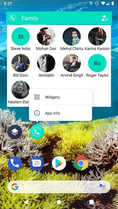 Contacts Widget – Speed Dial screenshot