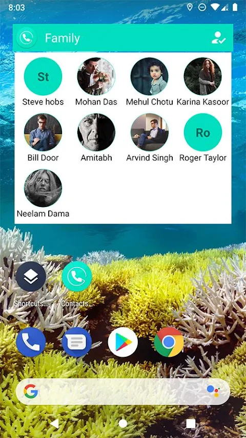 Contacts Widget – Speed Dial screenshot