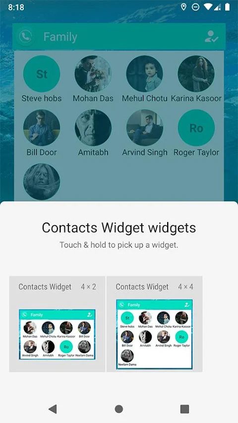 Contacts Widget – Speed Dial screenshot