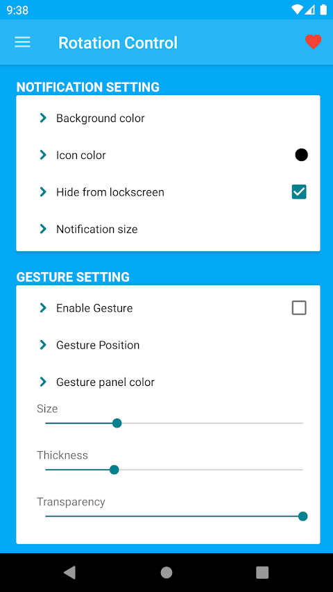 Rotation Control screenshot
