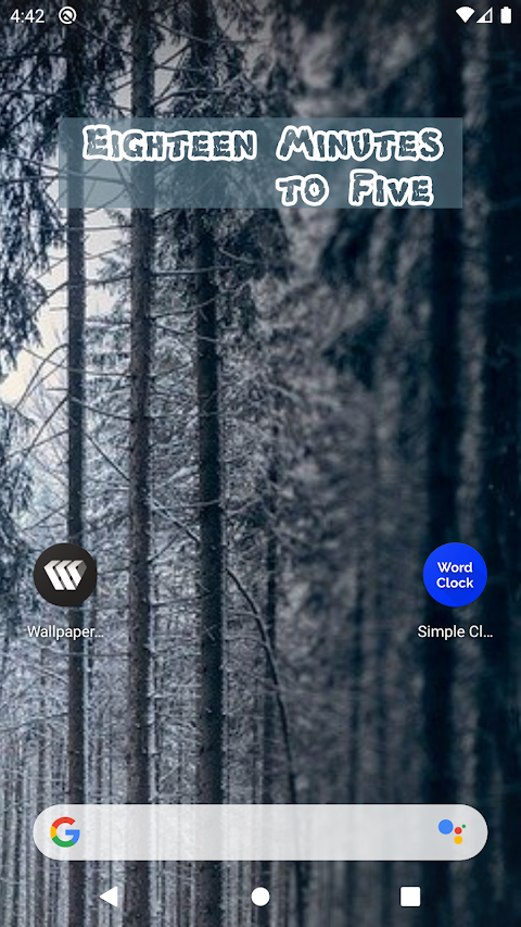 Clock Widget  – Word Clock screenshot
