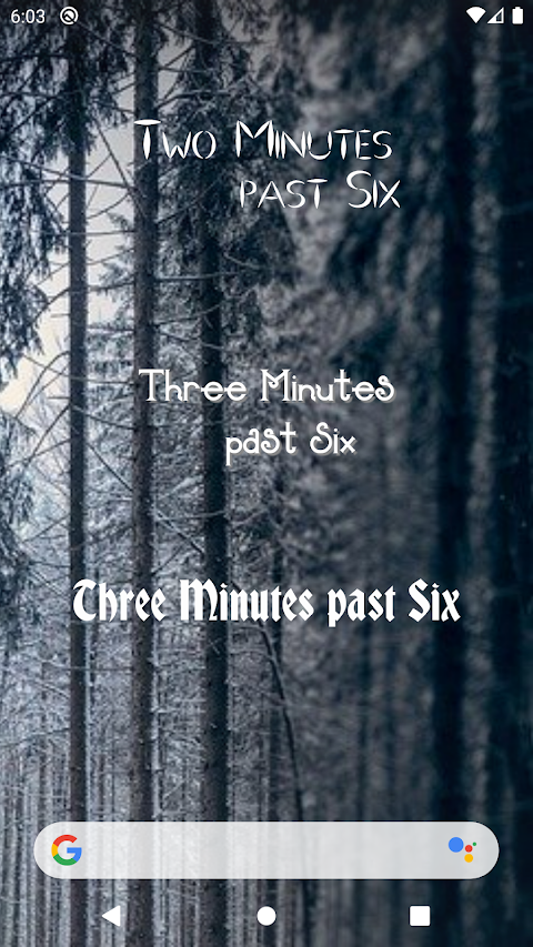 Clock Widget  – Word Clock screenshot