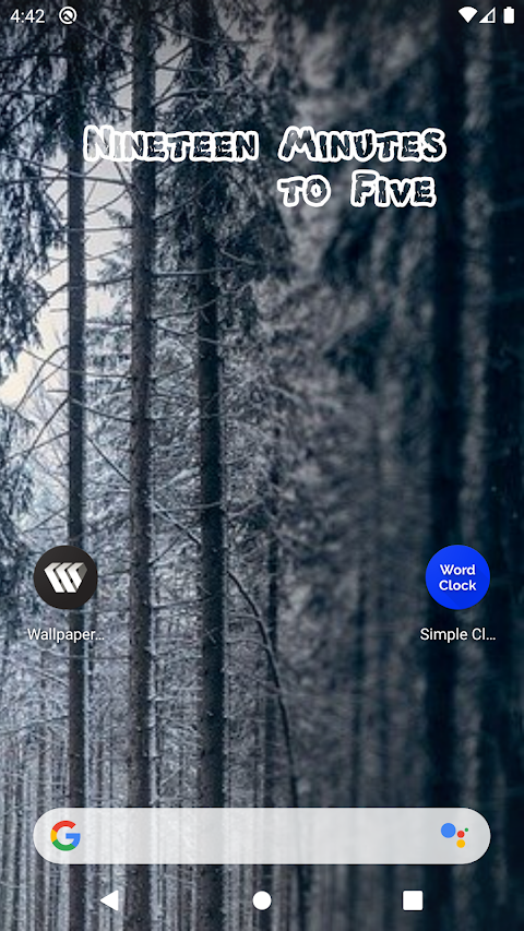 Clock Widget  – Word Clock screenshot