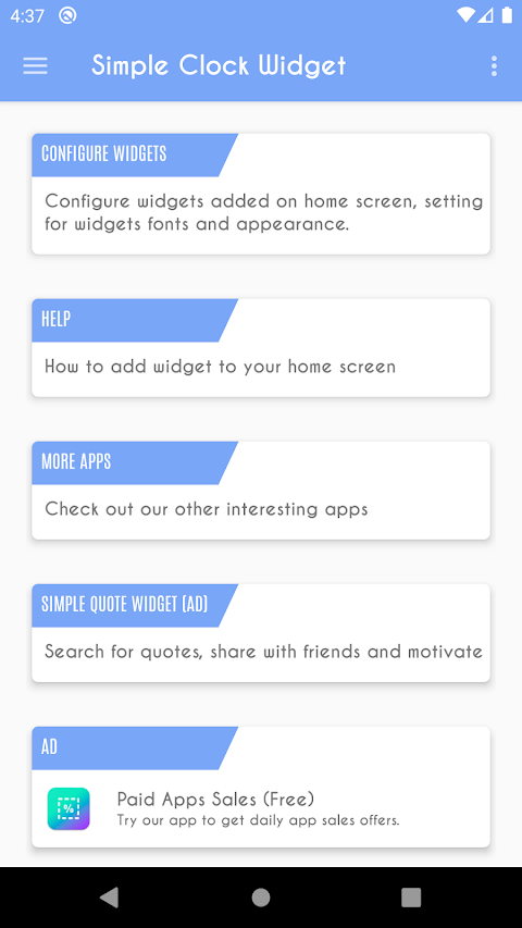 Clock Widget  – Word Clock screenshot