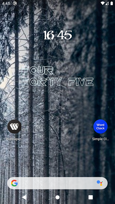 Clock Widget  – Word Clock screenshot