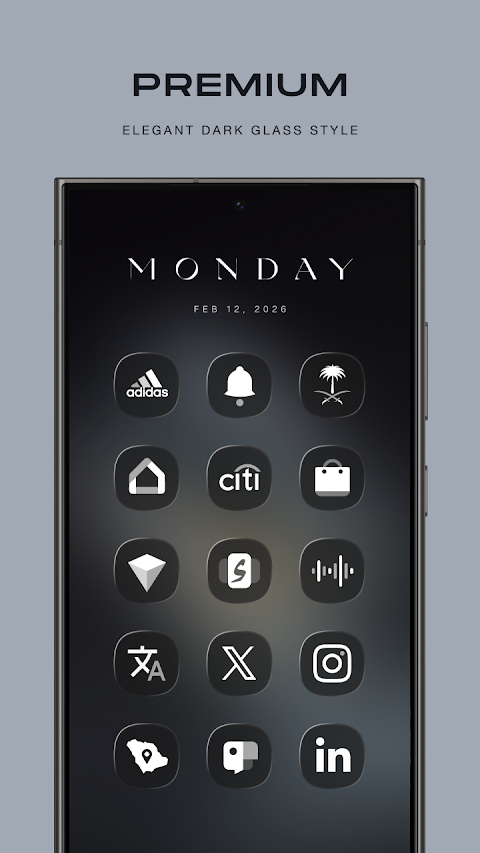 Glassify Dark Icons screenshot