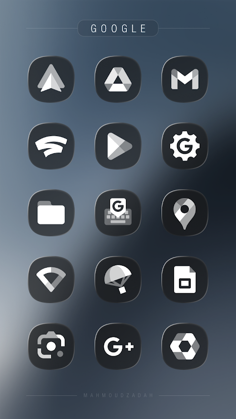 Glassify Dark Icons screenshot
