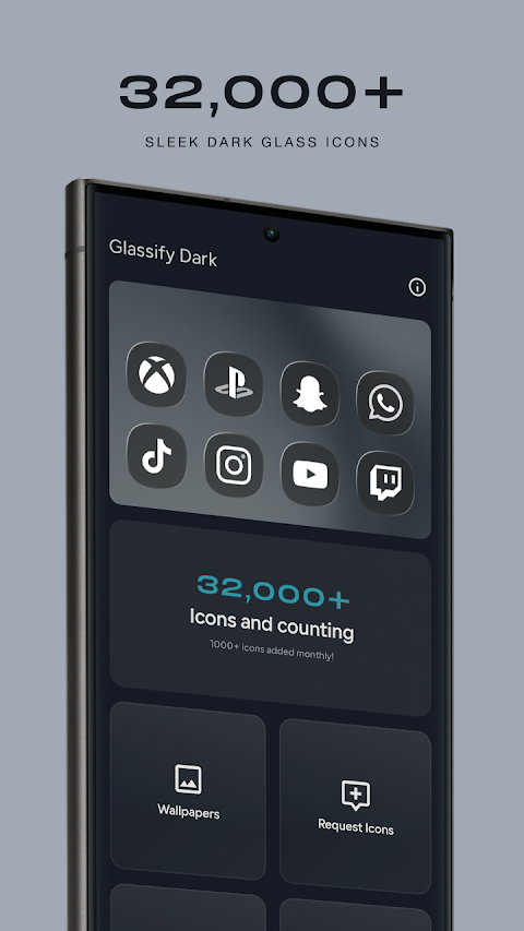 Glassify Dark Icons screenshot