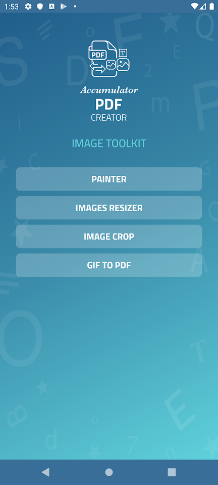 Accumulator PDF creator screenshot