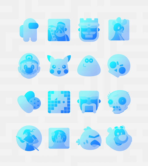 Sora Blue – Icon Pack screenshot