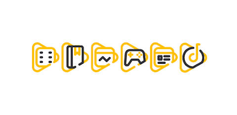 Lineblack – Yellow icon Pack screenshot