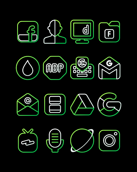 ForestLine Green – Icon Pack screenshot