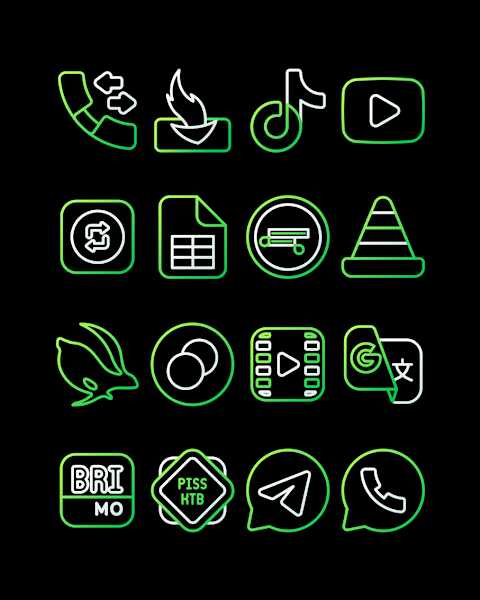 ForestLine Green – Icon Pack screenshot