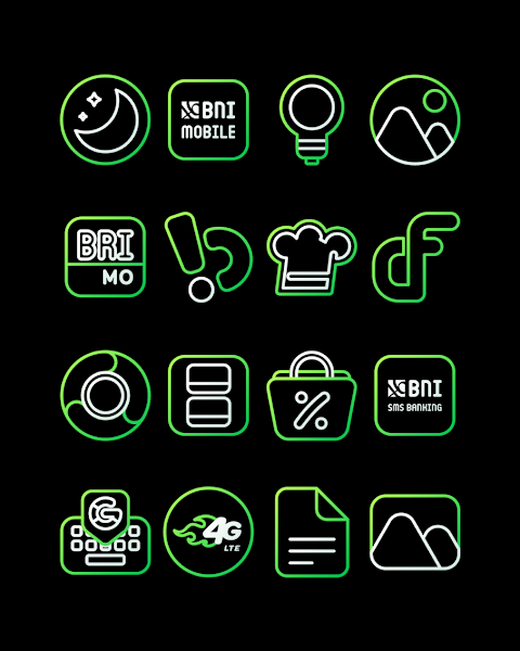 ForestLine Green – Icon Pack screenshot
