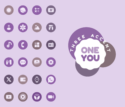 OneYou Three Accent Icons screenshot