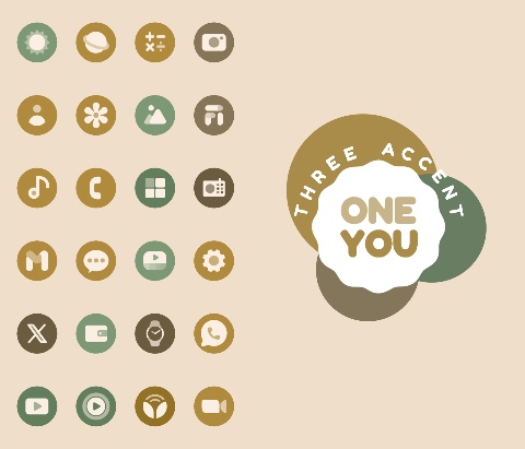 OneYou Three Accent Icons screenshot