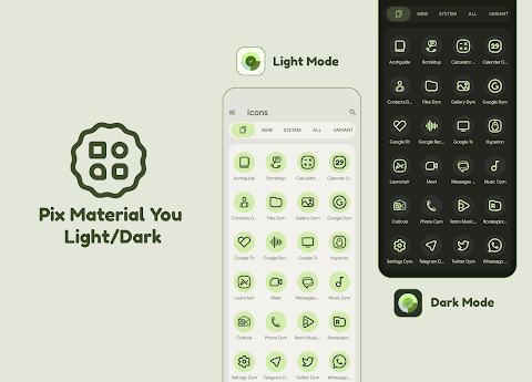 Pix Material You Light/Dark screenshot