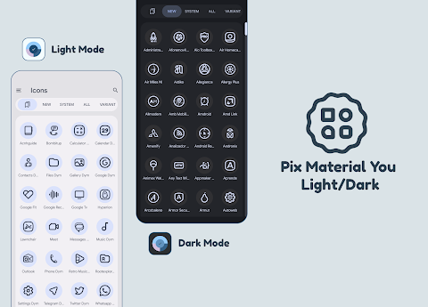 Pix Material You Light/Dark screenshot