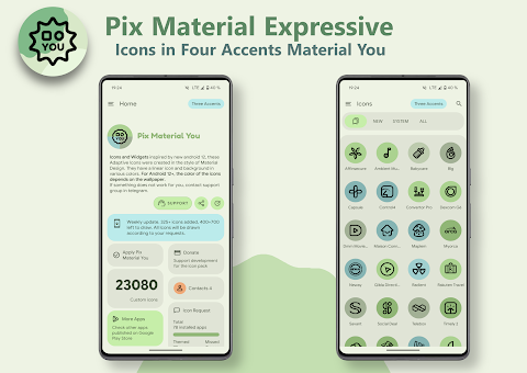 Pix Material Expressive Icons screenshot