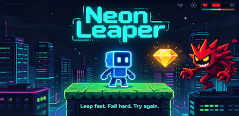 Neon Leaper: Retro Premium screenshot
