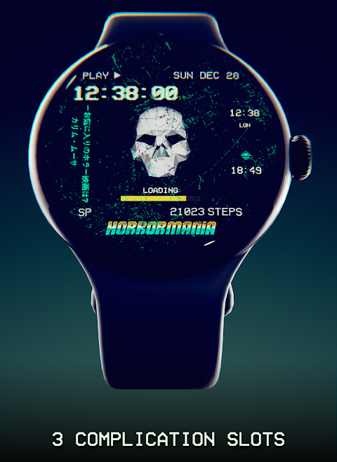 Rotating Skull Watch Face screenshot