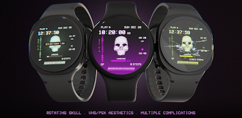 Rotating Skull Watch Face screenshot
