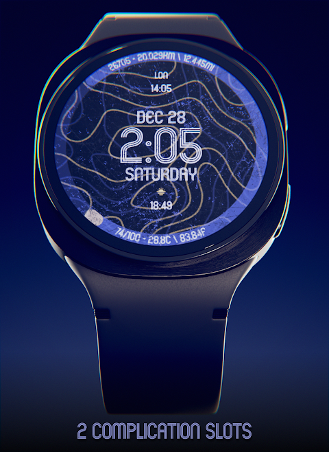Animated Curves Watch Face screenshot