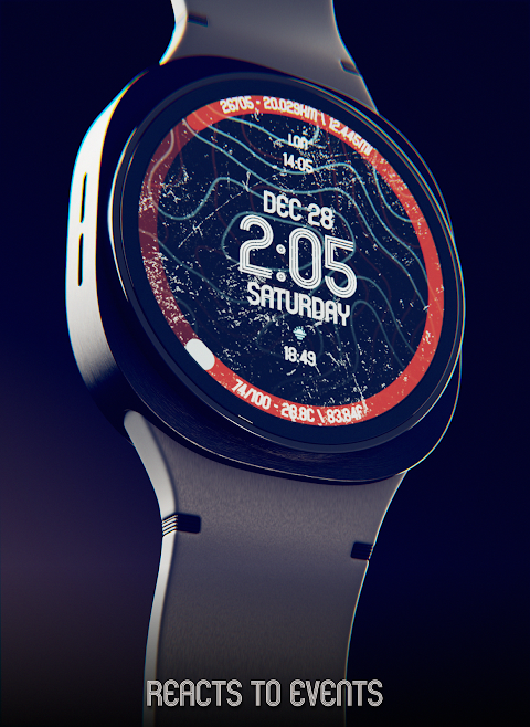 Animated Curves Watch Face screenshot