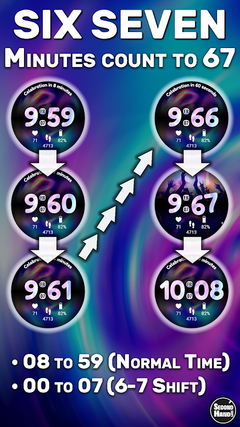 SHL Six Seven Watch Face screenshot