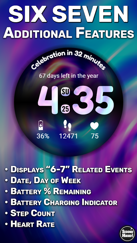 SHL Six Seven Watch Face screenshot