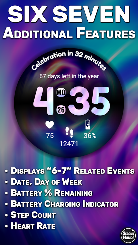 SHL Six Seven Watch Face screenshot