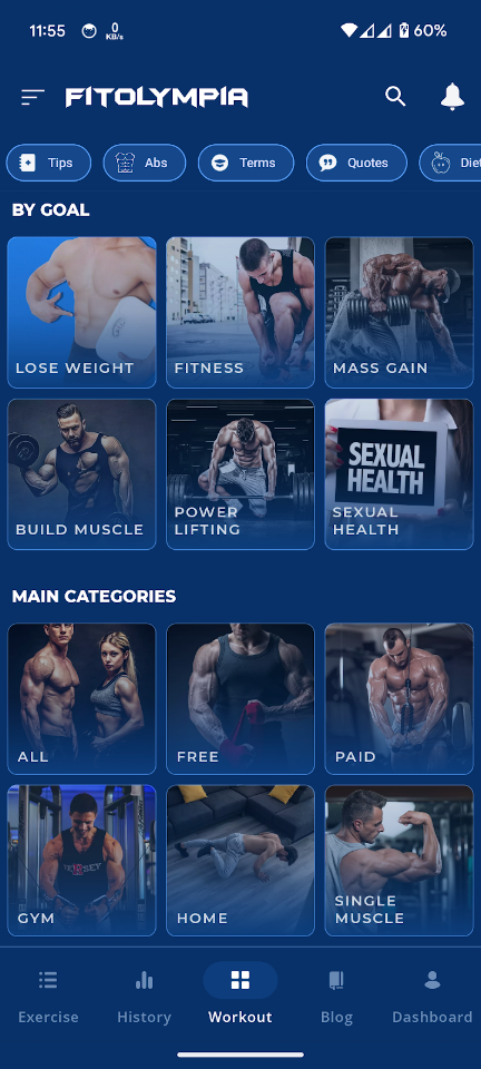 FitOlympia Pro – Gym Workouts screenshot