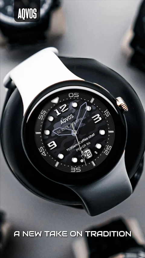AQVOS: Modern Diver Watch Face screenshot