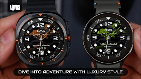 AQVOS: Modern Diver Watch Face screenshot