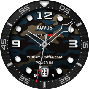 AQVOS: Modern Diver Watch Face