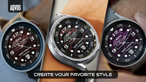AQVOS: Modern Diver Watch Face screenshot