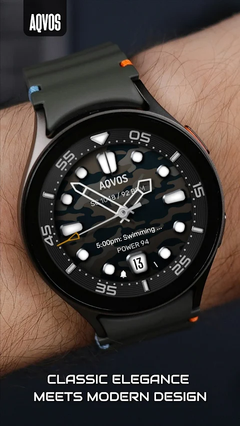 AQVOS: Modern Diver Watch Face screenshot