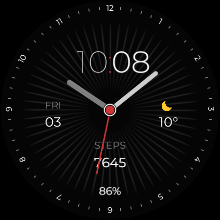 TVV Minimal Analog Watch Face screenshot