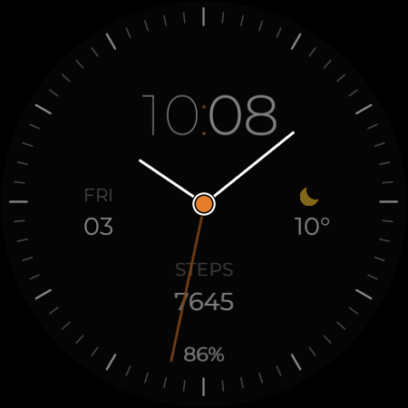 TVV Minimal Analog Watch Face screenshot
