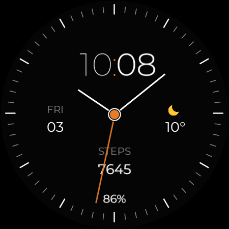TVV Minimal Analog Watch Face screenshot