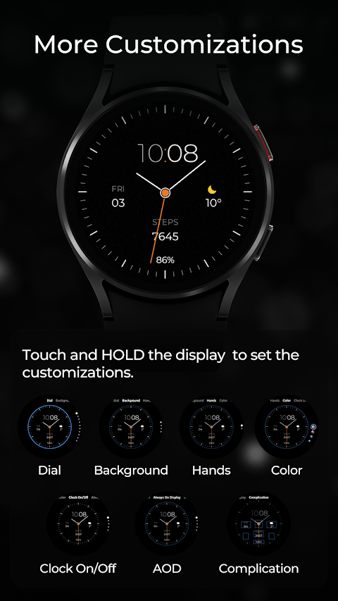 TVV Minimal Analog Watch Face screenshot
