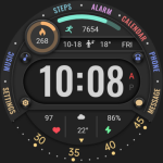 Colored Arc Text ZKin Watch
