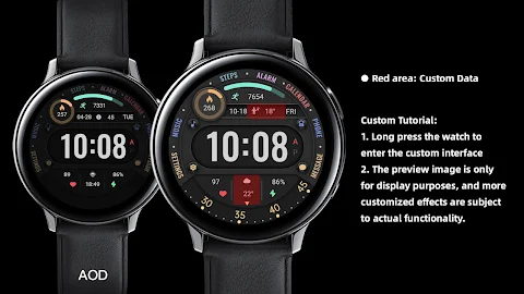 Colored Arc Text ZKin Watch screenshot