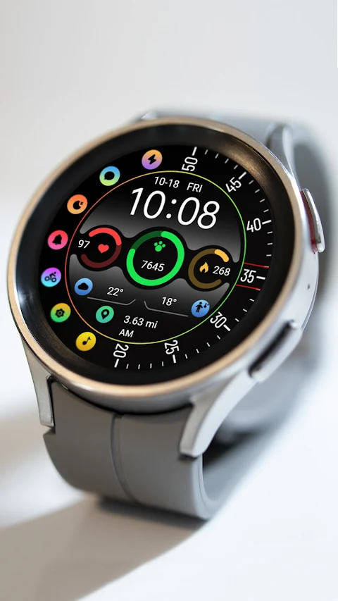 Colorful Small Round ZKinWatch screenshot