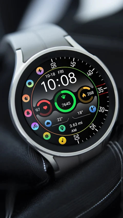 Colorful Small Round ZKinWatch screenshot