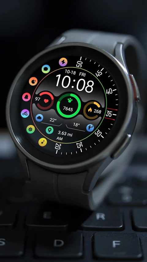 Colorful Small Round ZKinWatch screenshot