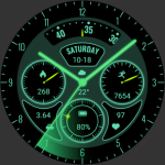 Glow Green Field Analog Watch